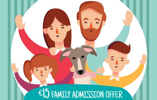 Enjoy a great night out with the family with this fantastic family admission offer just €15 for 2 adults and 2 children to go greyhound racing at venues nationwide.