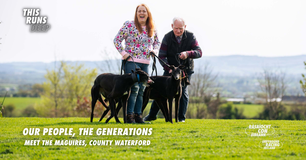 Meet Jimmy & Stephanie Maguire from County Waterford, a father and daughter who share a love of their greyhounds
